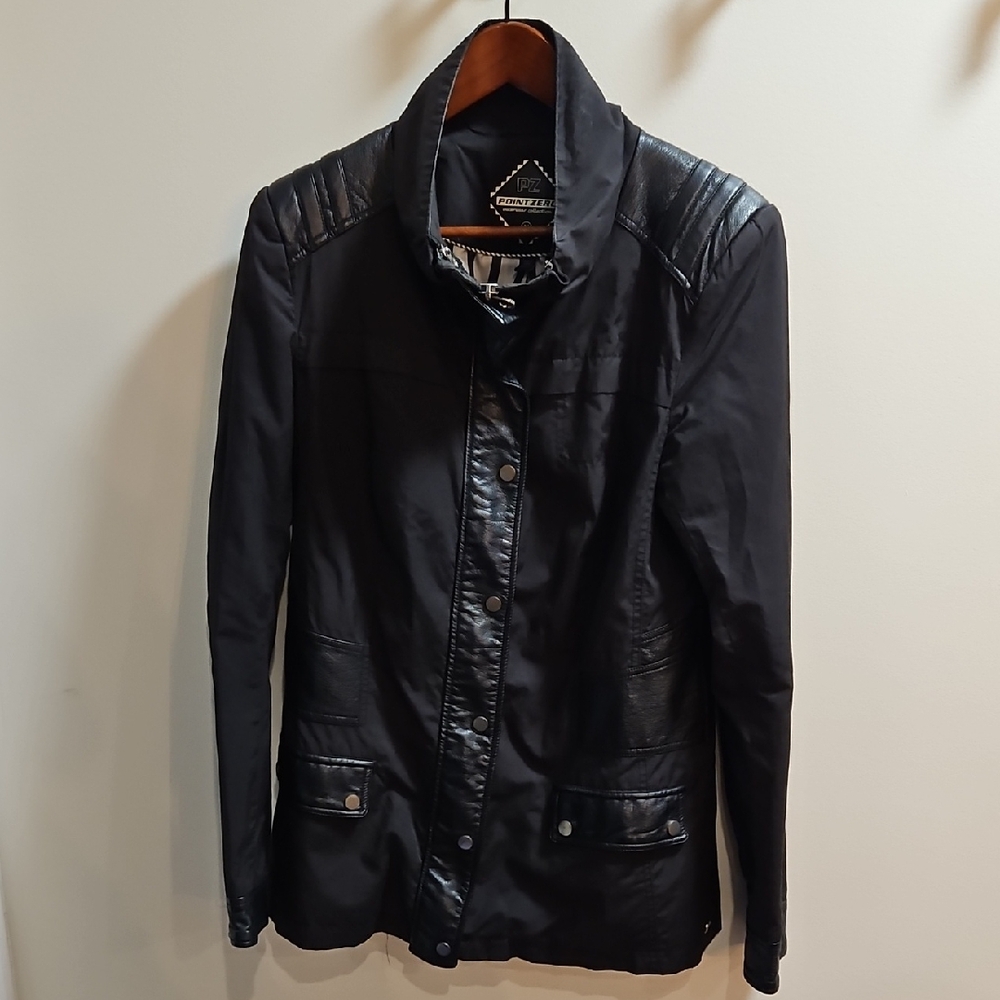 Express Black Leather Women's Jacket